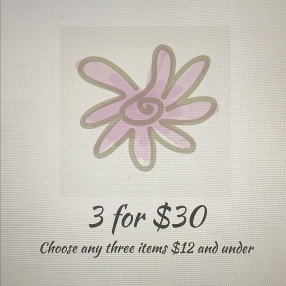 Pick 3 for $30